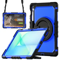 Case for Samsung Galaxy Tab S10 FE  / Galaxy Tab S10 FE Plus 5G 13.1 inch 2025 Protective Cover with Screen Protector Pen Holder Hand/Shoulder Strap