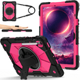 thumbnail image 1 of Case for Samsung Galaxy Tab S10 FE/S9 FE 5G 10.9"/S9/S8/S7 11 inch Contrast Color Multi-functional Cover with Wrist Chain and Shoulder Strap, 1 of 1