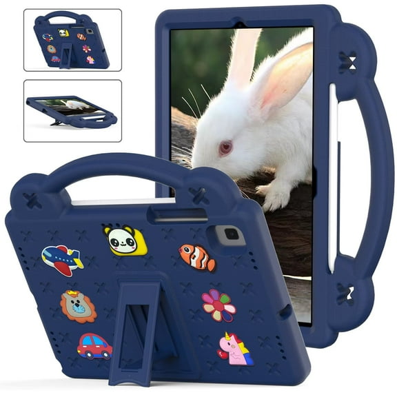 Case for Samsung Galaxy Tab S6 Lite 10.4 Inch 2024/2022/2020 Cute Portable Kids Shockproof Cover With S Pen Holder and Stand