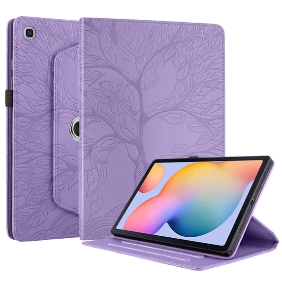 Case for Samsung Galaxy Tab S6 Lite 10.4 inch P610 P615, 360 Rotating Stand, Purple