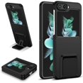 thumbnail image 1 of Case for Samsung Galaxy Z Flip 5, [Adjustable Bracket] Shockproof PC Shell with Lens Protection Galaxy Flip 5 Phone Case, Black, 1 of 14