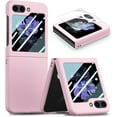 thumbnail image 1 of Case for Samsung Galaxy Z Flip 5 with Built-in Screen Protector,Slim Fit Lightweight Matte Hard PC Phone Case for Samsung Galaxy Z Flip 5 2023 Pink, 1 of 6