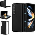 thumbnail image 1 of Case for Samsung Galaxy Z Fold 4 (2022) Magnetic Hinge Cover Protection, Slim Fit Hard PC + PU Protective Phone Case for Galaxy Z Fold4 5G - Black, 1 of 14