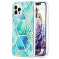 thumbnail image 1 of Case for Samsung M32 5G Shiny Geometric Marble Design Clear Bumper Glossy Case with Camera Screen Protection Anti-Fingerprint Skid Resistant, 1 of 6