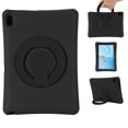 thumbnail image 1 of Case for Samsung Tab A 10.1 2019 SM-T510, Kids Friendly Lightweight EVA Shockproof 360 Rotating Grip Handle Folding Stand Cover, Black, 1 of 4
