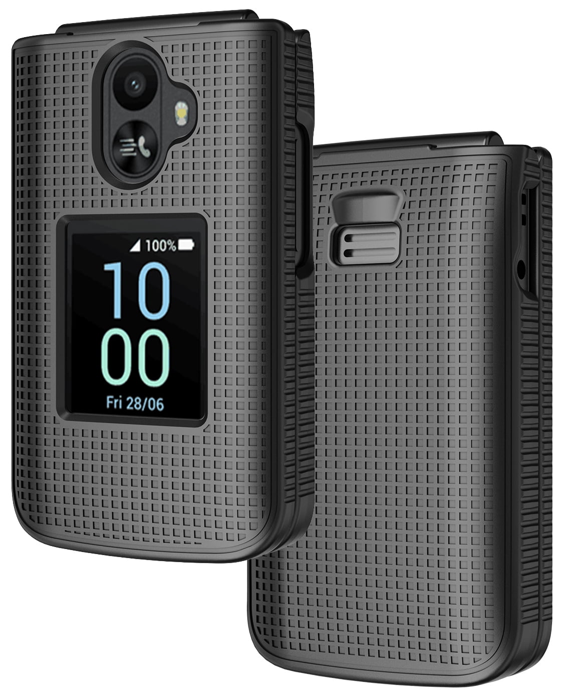 Case for TCL Flip 3 Phone, Nakedcellphone Slim Hard Shell Protector ...
