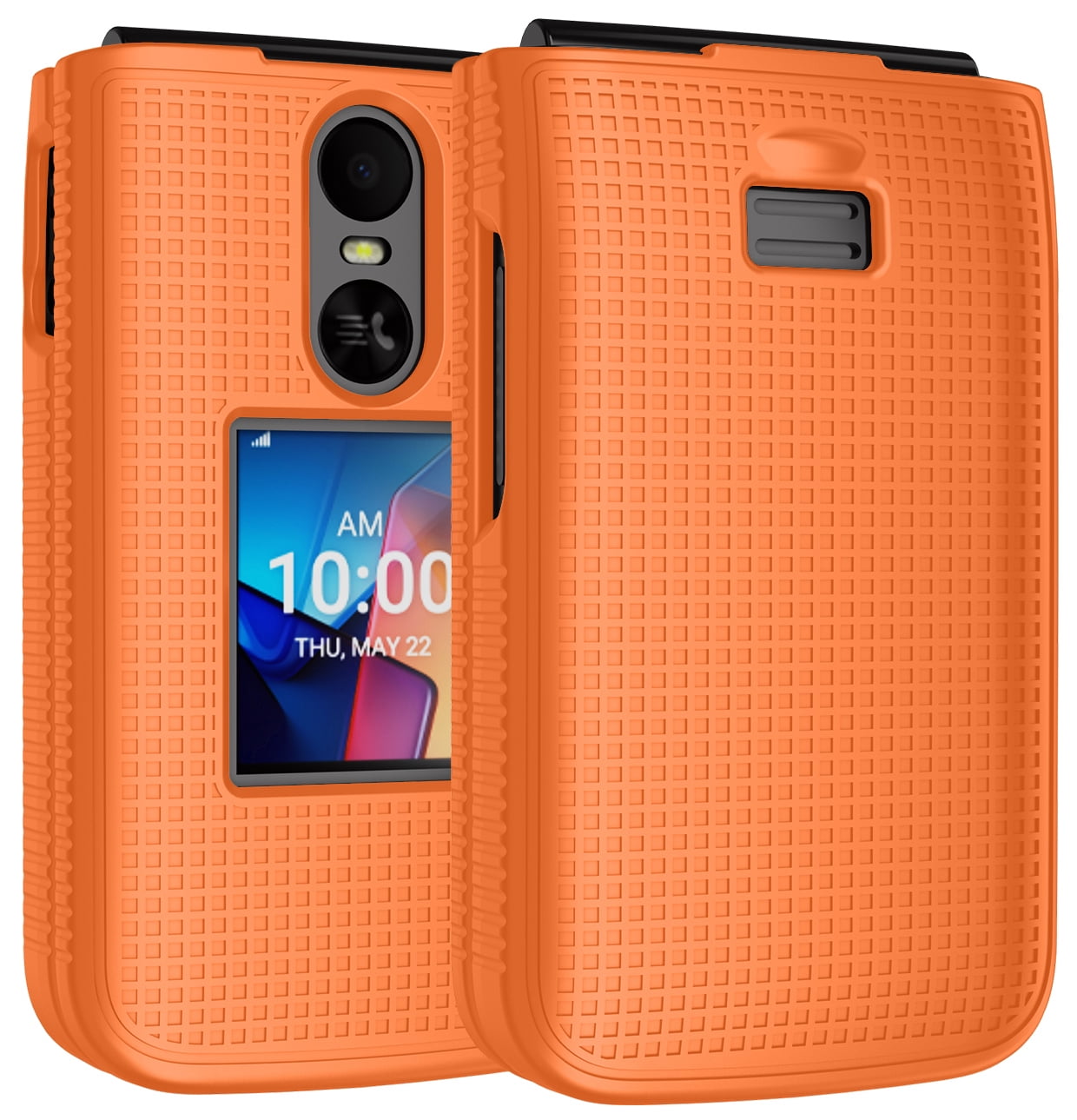 Case for TCL Flip 4 Phone, Nakedcellphone Slim Hard Shell Protector ...
