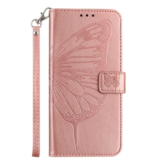 Case for TCL K32 / TCL K33 Wallet PU Leather Flip Case with Card Slots Kickstand Magnetic Shockproof Protective Phone Cover, Pink