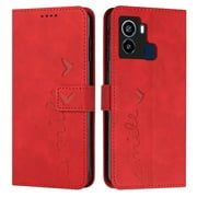 Case for Tecno Pop 6 Full Protection Side Buckle Shockproof Flip Cover PU Leather Card Insertion