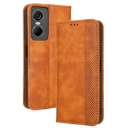 Case for Tecno Pop 6 Pro Wallet PU Leather Magnetic Closure