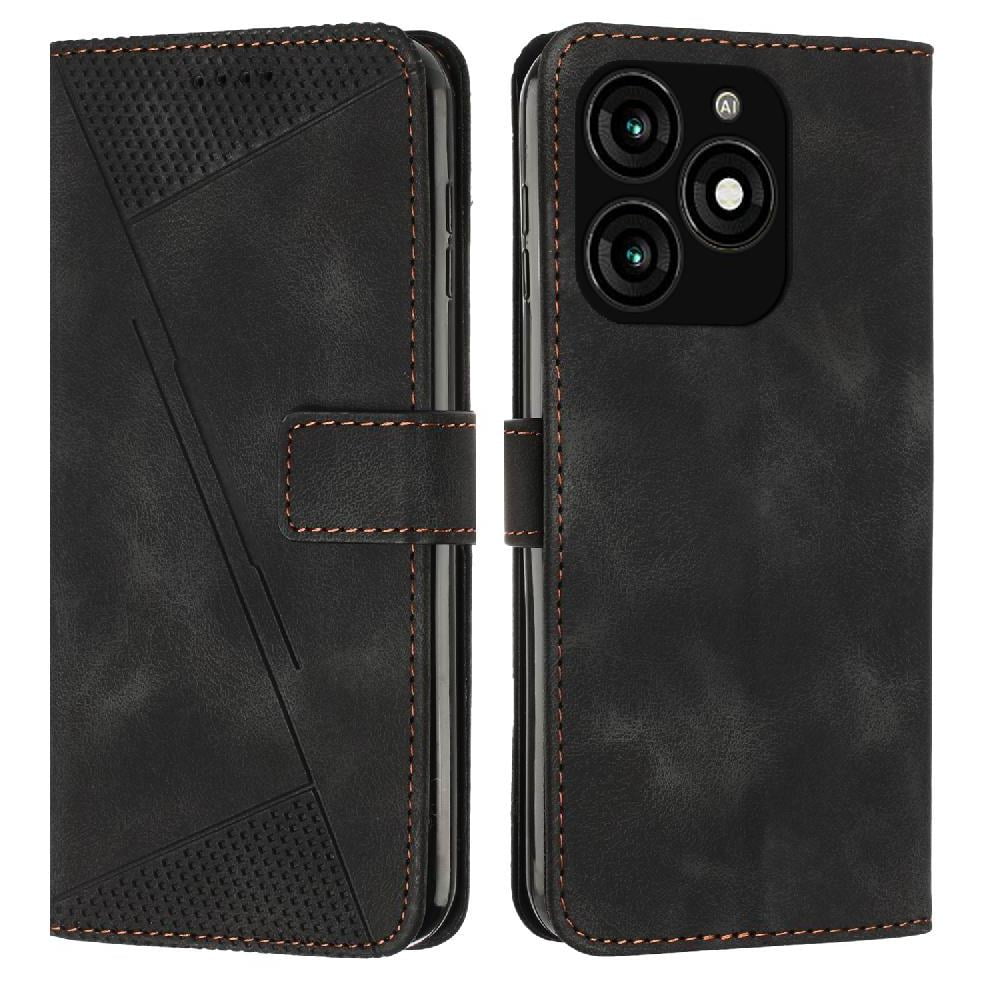 Case for Tecno Spark 20 Side Buckle PU Leather Card Insertion Full