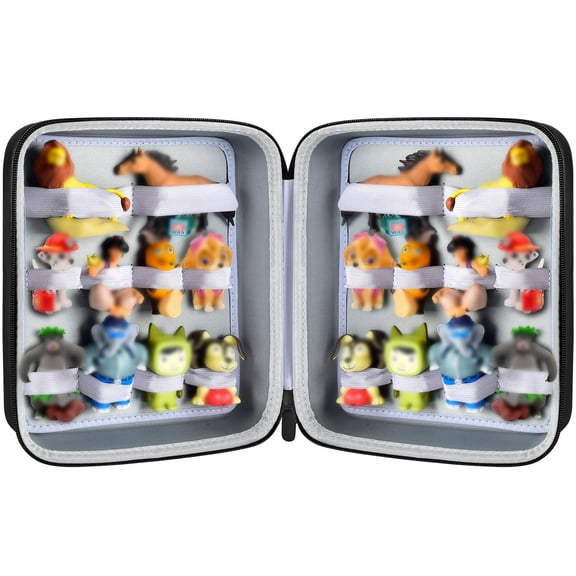 Case for Tonies Figures Audio Play Character, Tonies Figurines Storage Holder for Characters for Kids, Toy Organizer Box (Bag Only)-Black