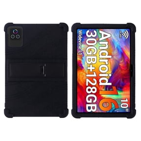 Case for Urao X109 10.1 Inch Tablet 2026 , Kids Friendly Soft Silicone Adjustable Stand Cover（Black）