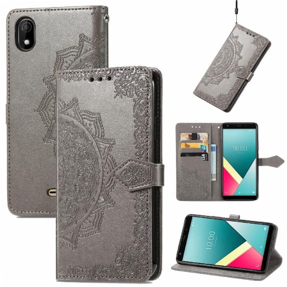 Case for WIKO Y61 Flip Cover Leather Case Exquisite Pattern Simple Business Shockproof
