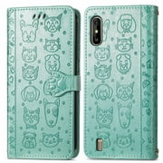 Case for WIKO Y81 Leather Case Shockproof Short Strap Cartoon Animals Flip Cover