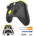 thumbnail image 1 of Plastic Case for Xbox One Slim Version Game Handle Controller Skin Bumper Shell for Xbox One S Gamepad Thumb Grips Protective Cover-Black Yellow, 1 of 5