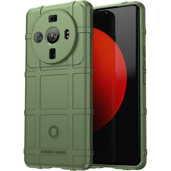 Case for Xiaomi 12S Ultra, Heavy Duty Shockproof Military Grade Drop Tested Field Phone Case Bumper Rugged Cover for Xiaomi 12S Ultra Green
