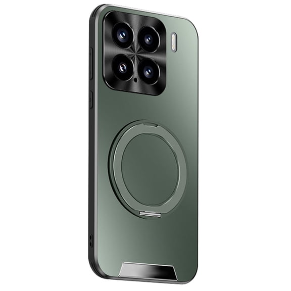 Case for Xiaomi 15 Pro/15, All -Inclusive Lens Protection Anti-Yellowing Phone Case Magnetic Rotating Ring Back Case