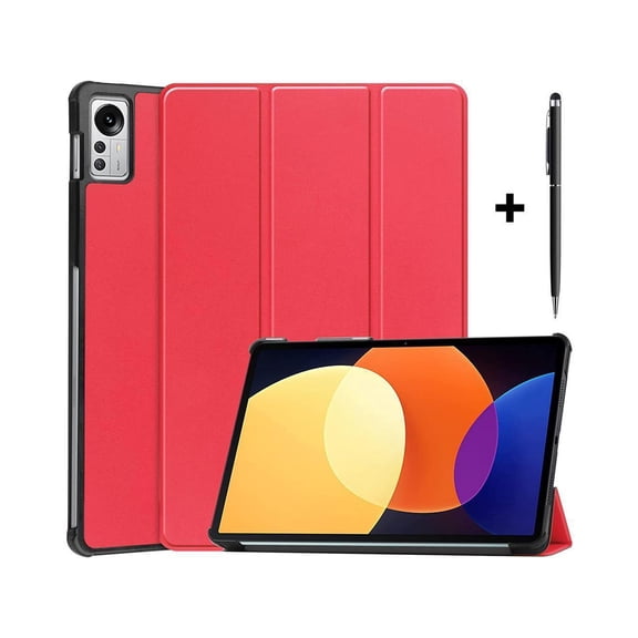 Case for Xiaomi Pad 5 Pro 12.4 inch 2022, Tri fold Slim Lightweight Hard Shell Smart Protective Cover with Multi-Angle Stand, Universal Stylus Pen