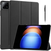 Case for Xiaomi Pad 6S Pro 12.4 inch 2024, Slim Smart Cover Lightweight Hard Shell Protective Cover with Multi-Angle Stand, Universal Stylus Pen