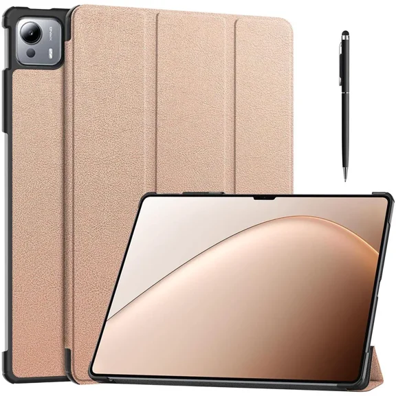 Case for Xiaomi Pad 7 Ultra 14 Inch, Tri fold Slim Lightweight Hard Shell Smart Protective Cover with Multi-Angle Stand, Universal Stylus Pen