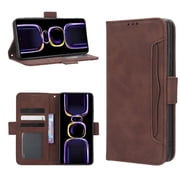 Case for Xiaomi Poco F5 ProAdjustable Detachable Card Holder Magnetic closure Leather Wallet Cover Magnetic attraction leather Card Holder