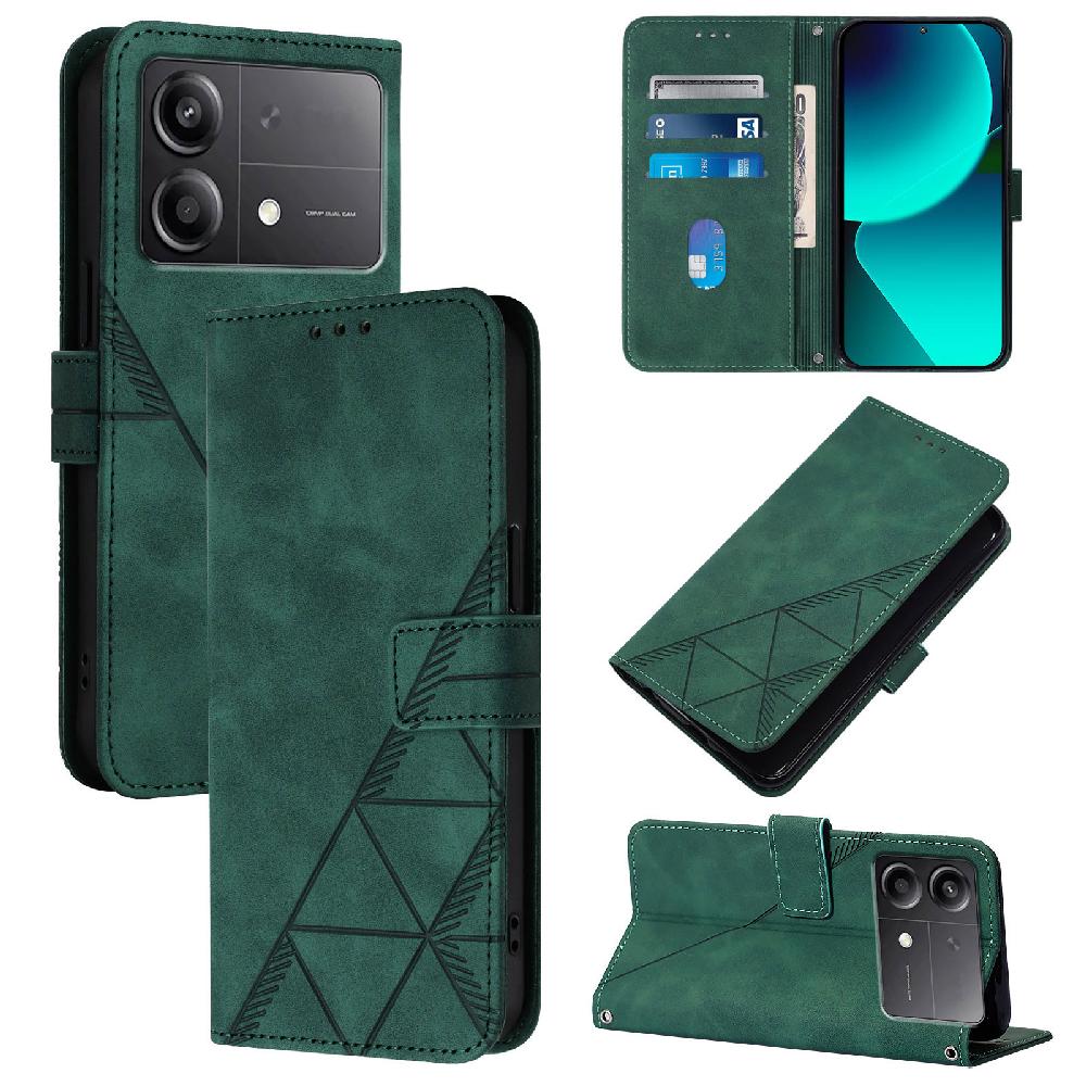 HAOYE Cover Portafoglio In Pelle Per Xiaomi Poco F5 – Con Slot Carte, Tasca E Supporto, Chiusura Magnetica, Marrone - 2