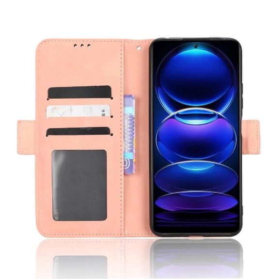 Case for Xiaomi REDMI Note 12 5G Adjustable Detachable Card Holder Magnetic closure Leather Wallet Cover Card Holder leather Magnetic attraction