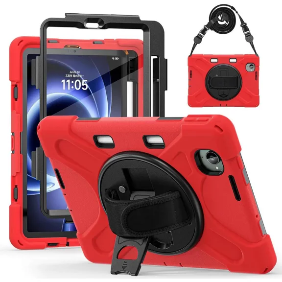 Case for Xiaomi Redmi K Pad 8.8 Inch 2025 Shockproof Cover with Built-in Screen Protector 360 Rotate Stand Hand Strap Shoulder Strap Pencil Holder