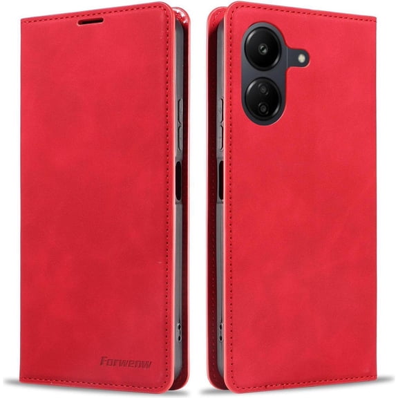 Case for Xiaomi Redmi Note 13 Pro Plus 5G Premium PU Leather Phone Cover with Card Holder Stand, Shockproof Flip Wallet Cover
