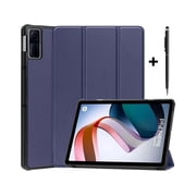 Case for Xiaomi Redmi Pad 10.61 inch 2022, Tri fold Slim Auto Wake Lightweight Hard Shell Smart Protective Stand Cover with Universal Stylus Pen