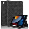 thumbnail image 1 of Case for iPad 9th/ 8th/ 7th Generation 10.2 inch, Black Leather Folio Stand with Pencil Holder & Card Slot, Auto Wake/Sleep, 1 of 7