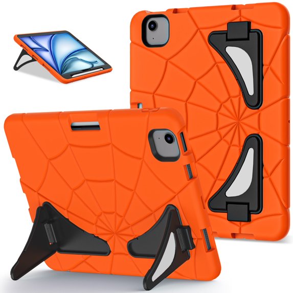 Case for iPad Air 11-inch M2 (2024)/Air 11" M3 (2025) Multiple Protection Shockproof Contrast Color Cover With Stand and Pen Holder
