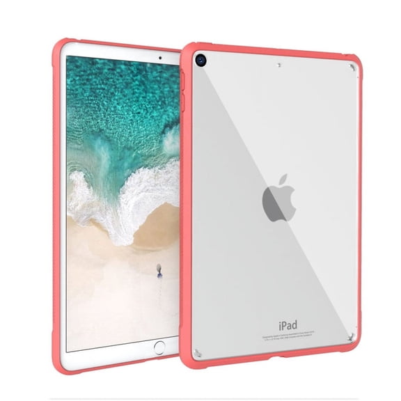 Case for iPad Air3/Pro(10.5Inch), Clear Slim Protective Cover, Supports Pencil Charging-Pink