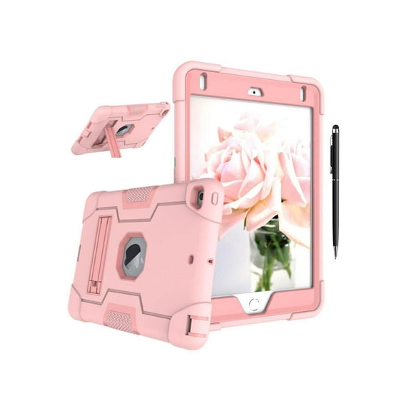 Case for iPad Mini 5 2019, iPad Mini 4 2015 with Kickstand, Heavy Duty Shockproof Protective Cover with Stylus Pen