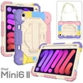 thumbnail image 1 of Case for iPad Mini 6 2021 8.3-inch, Kids Shockproof Rugged Hybrid 360 Rotating Stand Cover with Hand Shoulder Strap/Pencil Holder, 1 of 8