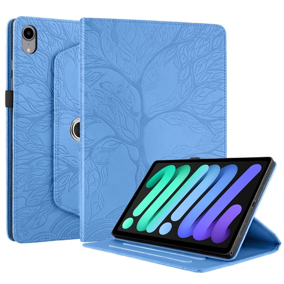 Case for iPad Mini 7 (A17 Pro) 8.3 Inch, Slim PU Leather Folio Cover, Blue