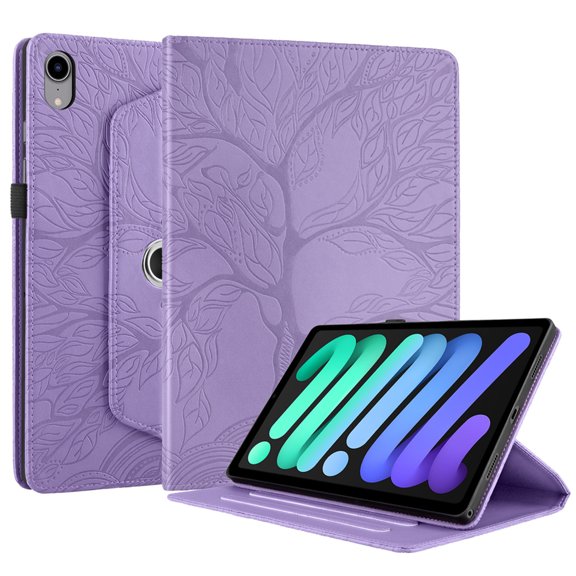 Case for iPad Mini 7 (A17 Pro) 8.3 Inch, Slim PU Leather Folio Cover, Purple