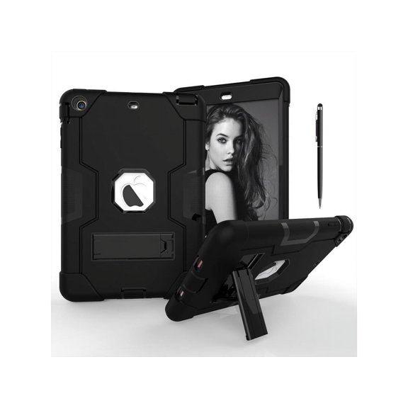 Case for iPad Mini, Mini 2, Mini 3 with Kickstand, Heavy Duty Shockproof Protective Cover with Stylus Pen