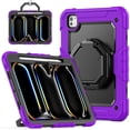 thumbnail image 1 of Case for iPad Pro 11 inch M4 2024/ M5 2025, 360 Rotating Stand Handle Shoulder Strap Heavy Duty Shockproof Cover, Purple, 1 of 7
