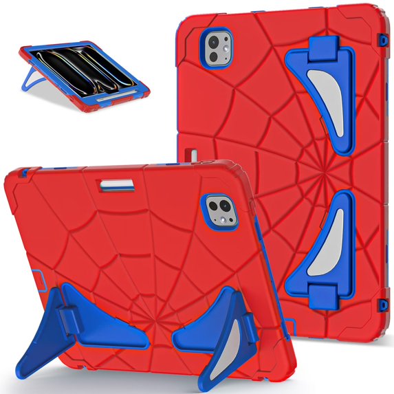 Case for iPad Pro 11-inch M4 (2024) Multiple Protection Shockproof Contrast Color Cover With Stand and Pen Holder