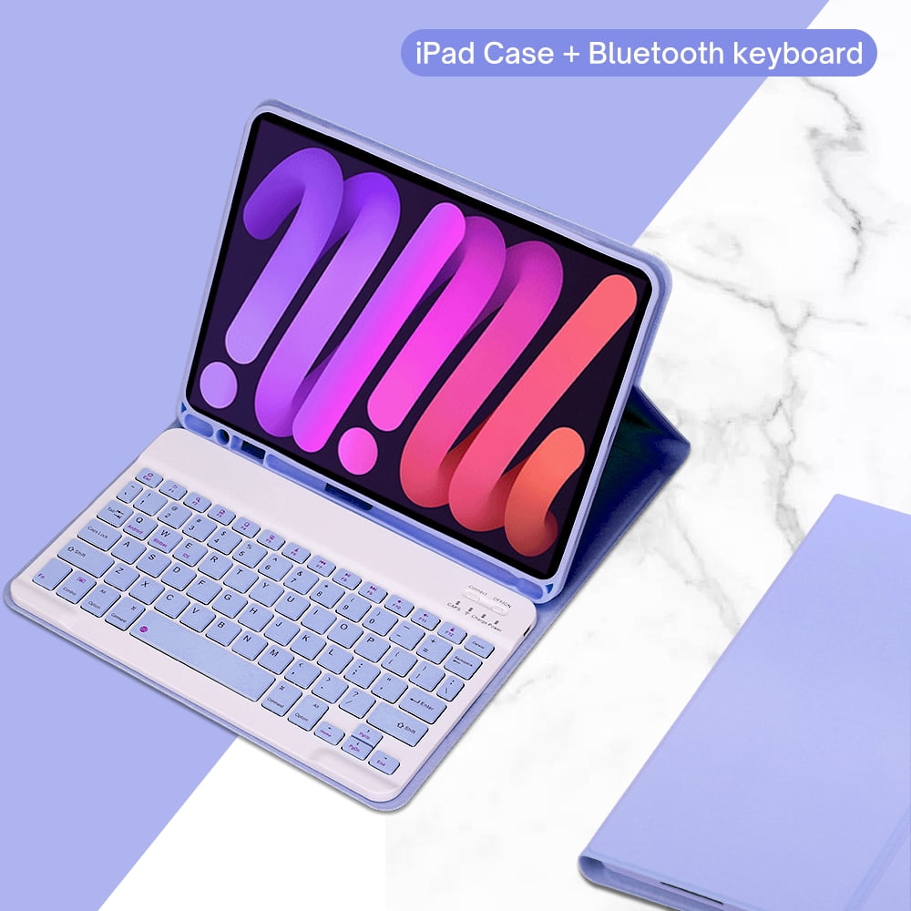 Case for iPad mini 6 8.3Inch Detachable Bluetooth Keyboard Case For