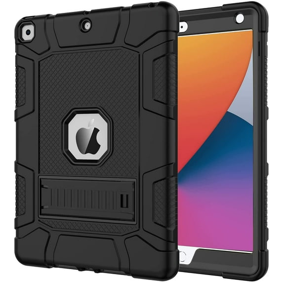 Case for iPad mini1 2 3, Slim Heavy Duty Shockproof Rugged Protective Case ,Black
