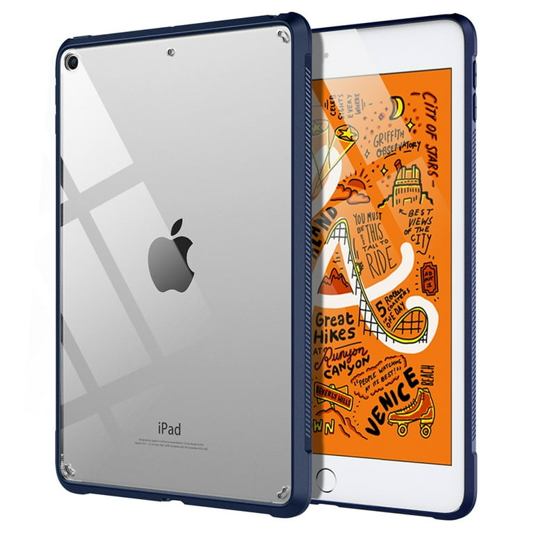 Case for iPad mini5, Clear Slim Protective Cover, Supports Pencil