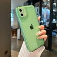 thumbnail image 1 of Case for iPhone 11 6.1 inch,Sparkly Clear Case for Women,Soft TPU Silicone Bumper Protective Cover Case for iPhone 11,Green, 1 of 10