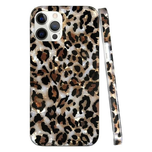 J.west iPhone 11 Pro Leopard Print Silicone Protective Cell Phone Case for iPhone 11 Pro