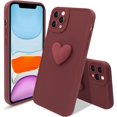 thumbnail image 1 of Case for iPhone 11 Pro, Cute Pattern Soft TPU Case for Girls Women, Camera Hole Protective Case for iPhone 11 Pro (5.8 inch), Red Heart, 1 of 13