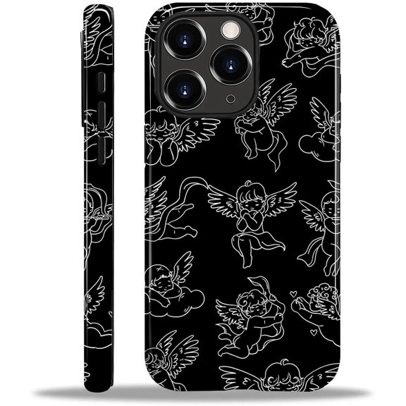 Case for iPhone 11 Pro, Shockproof TPU Bumper Drop Protection Hybrid 2-Layer Hard Cover for iPhone 11 Pro-Winged Angel