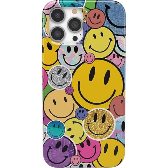 Case for iPhone 12/12 Pro Case | All Smiles | Smiley Face Sticker | Classic Ultra Slim Design