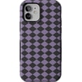 thumbnail image 1 of Case for iPhone 12/12 Pro Case | Harlequin Midnight Diamond | Black and Purple | Bold Protective Design | MagSafe Compatible Design, 1 of 6